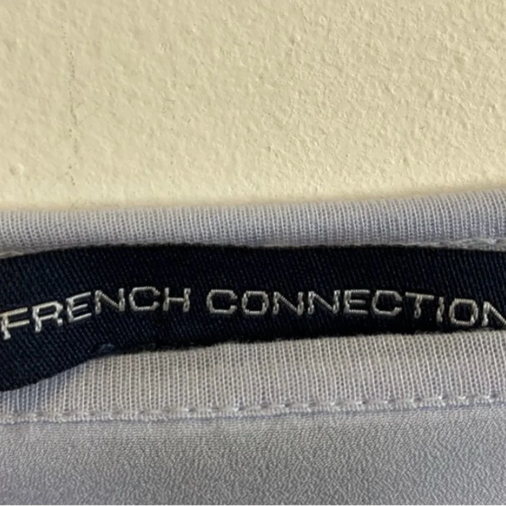 French Connection Blue Tee with Tangerine Accents - Picture 3 of 5